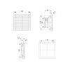 kit de ventilacion 204x204 mm 105 126m3/h 230vac